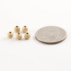 14K Gold Filled 5mm Stardust Bead Shiny Sparkle Seamless Round Spacer (5pc)
