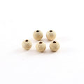 14K Gold Filled 5mm Stardust Bead Shiny Sparkle Seamless Round Spacer (5pc)