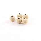 14K Gold Filled 6mm Stardust Bead Shiny Sparkle Seamless Round Spacer (5pc)