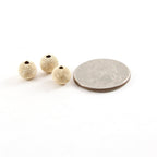 14K Gold Filled 8mm Stardust Bead Shiny Sparkle Seamless Round Spacer (3pc)