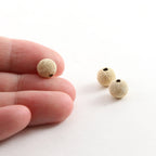 14K Gold Filled 8mm Stardust Bead Shiny Sparkle Seamless Round Spacer (3pc)