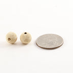 14K Gold Filled 10mm Stardust Bead Shiny Sparkle Seamless Round Spacer (2pc)