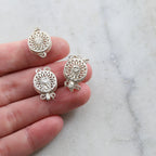 Sterling Silver Single Double or Triple Strand Filigree Round Circle