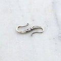 22mmx12mm Sterling Silver Large S Hook Clasp with Leaf Design Chain Findings