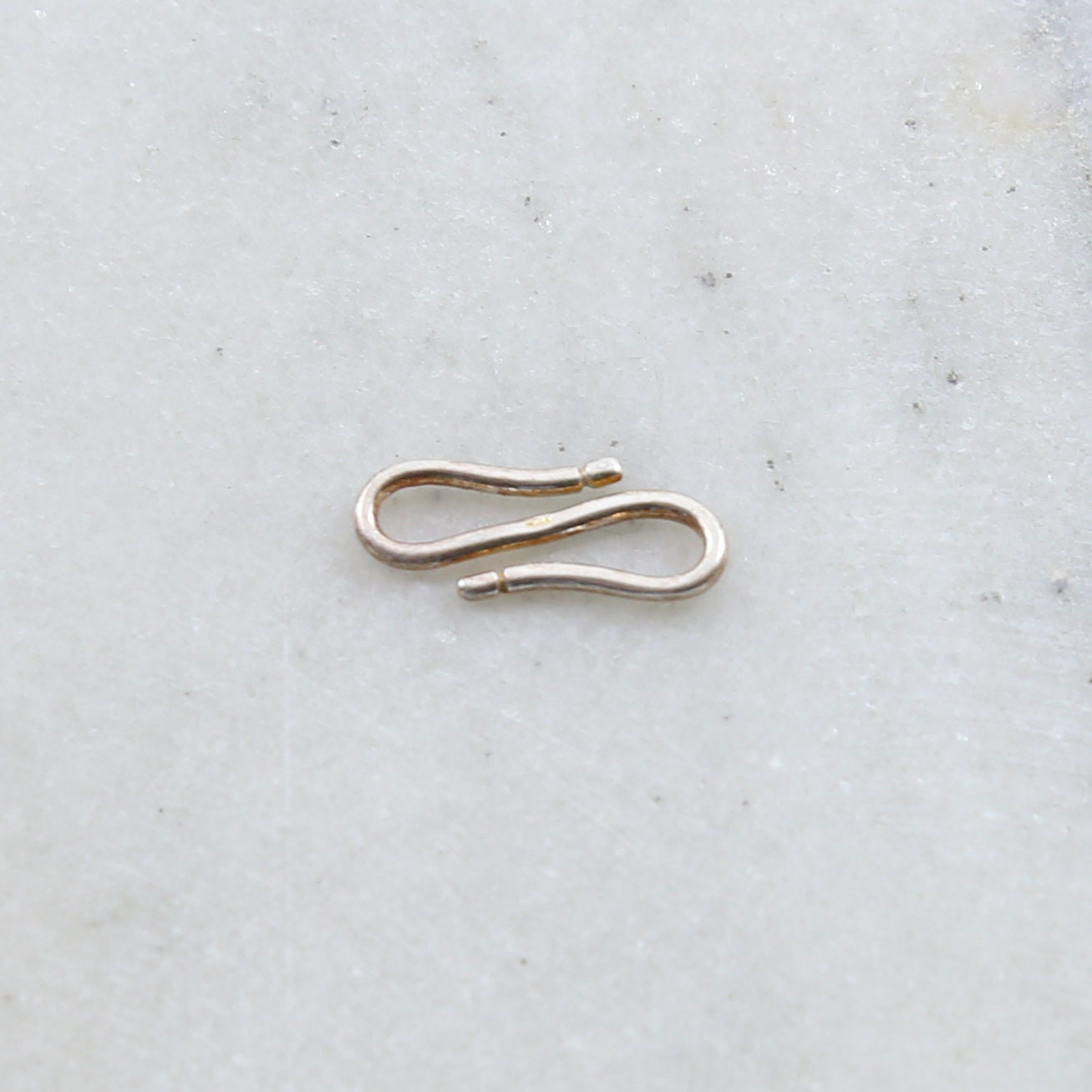 18mmx8mm Sterling Silver Skinny S Hook Clasp with Notched Ends Design Chain