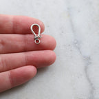 Sterling Silver or Vermeil Small Hook Clasp with Bali Bead Style Design
