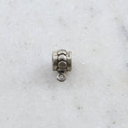 10mmx7mm Sterling Silver Heart Lined Bail Necklace Pendant Findings