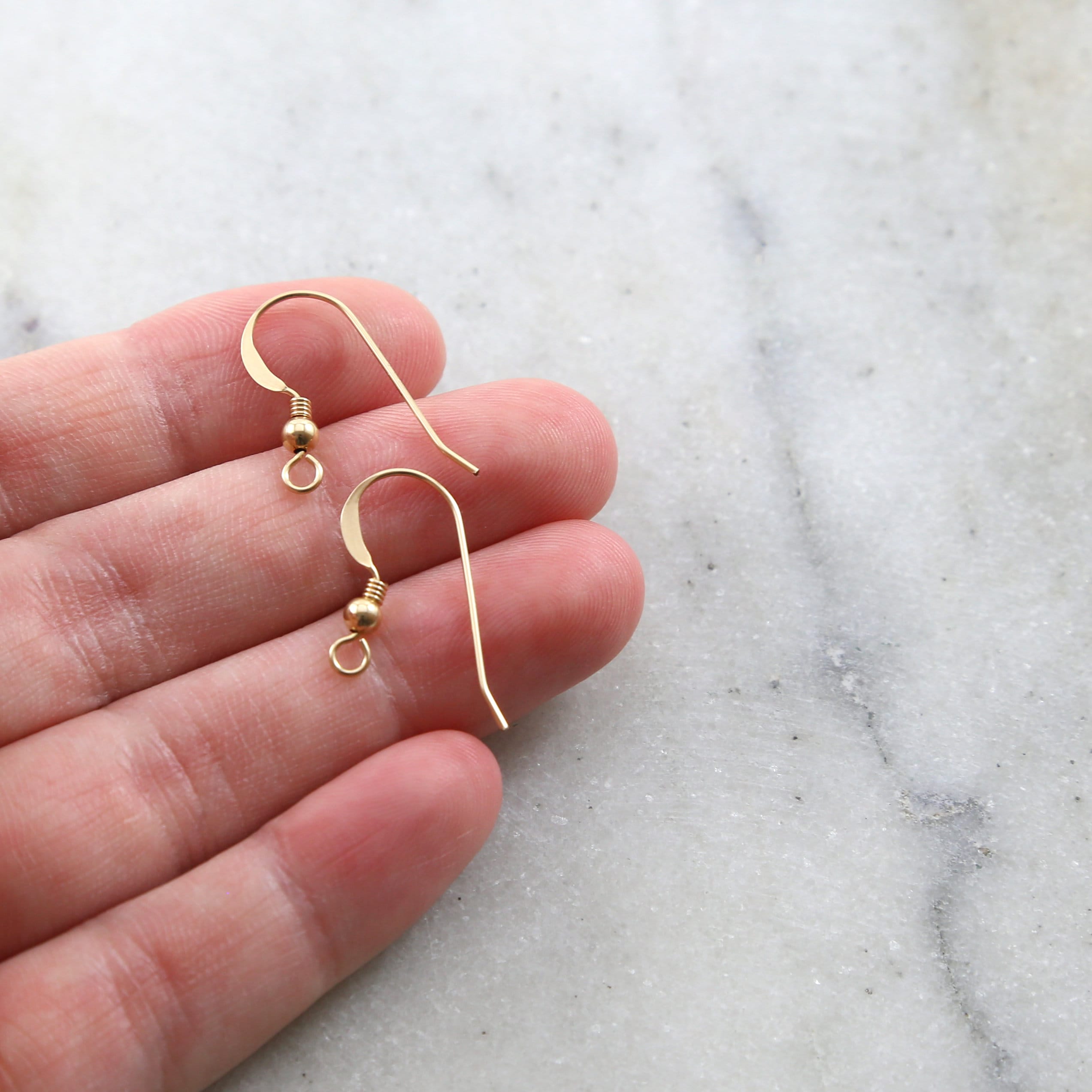 23mmx15mm Sterling Silver or 14K Gold Filled French Hook Ear Wire (2pc)