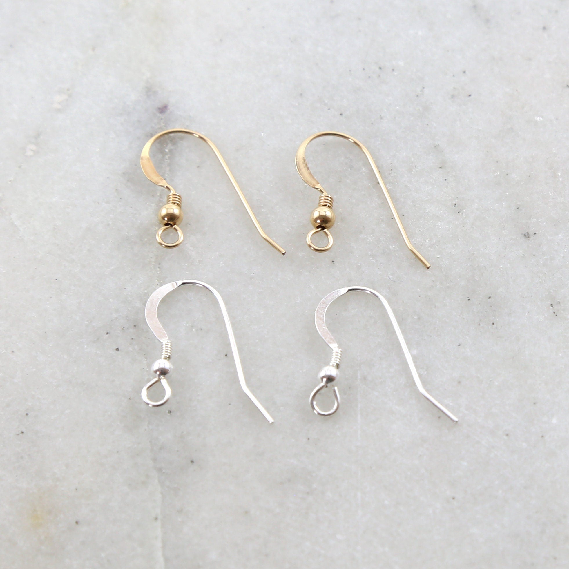 23mmx15mm Sterling Silver or 14K Gold Filled French Hook Ear Wire (2pc)