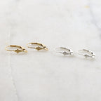 17mmx10mm Sterling Silver or 14K Gold Filled Small Fleur De Lis (2pc)