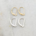 15mmx10mm Sterling Silver or 14K Gold Filled Interchangeable Leverback (2pc)