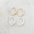 17mmx12mm Sterling Silver or 14K Gold Filled Endless Oval Leverback (2pc)
