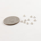 Sterling Silver 5mm Flower Bead Cap (10pc)
