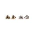 Sterling Silver or Vermeil Bali Style Star Daisy Flower Bead Cap Spacer (2pc)