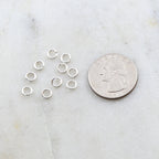 Sterling Silver 5mm Heavy Weight 18 Gauge Open Jump Rings Charm Links (10pc)