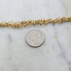 Brass Tiny Dangle Circle Chain in Antique Silver Antique – Sold by the Foot