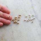 Sterling Silver or 14K Gold Filled Large Crimp Bead Cover 4mm (10pc)
