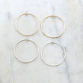 Sterling Silver or 14K Gold Filled Circle Round 31mm Chandelier Finding (2pc)