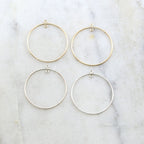 Sterling Silver or 14K Gold Filled Circle Round 31mm Chandelier Finding (2pc)