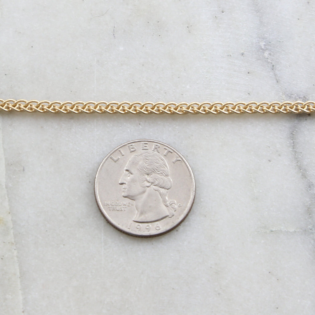 3.5mmx3mm Brass Thick Double Curb Cable Chain in 7 – Sold by the Foot