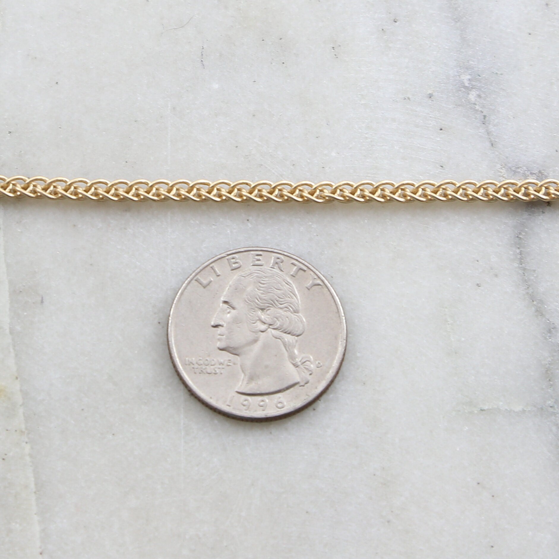 3.5mmx3mm Brass Thick Double Curb Cable Chain in 7 – Sold by the Foot