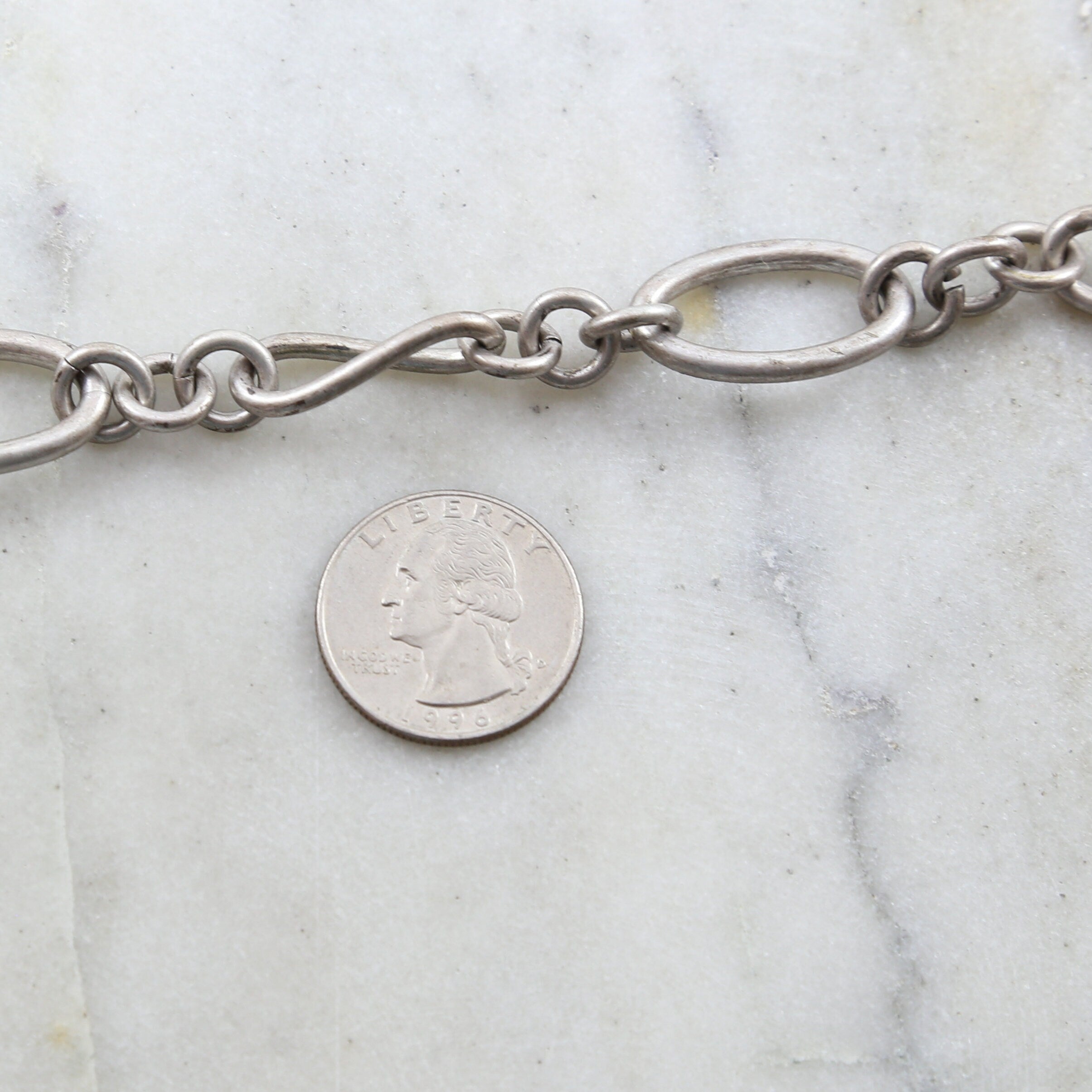Brass Heavy Duty Strong Circle and Slanted Oval Purse Chain – Sold by the Foot