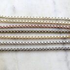 5.5mmx4mm Brass Plated Chain Thick Sturdy Oblong Circle – Sold by the Foot
