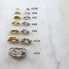 Base Metal Silver or Gold Ball Chain Closure Clasp Chain Findings (10pc)