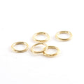 Brass Small 11mm Shiny Gold Smooth Open Circle Connector Ring (5pc)