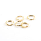 Brass Small 11mm Shiny Gold Smooth Open Circle Connector Ring (5pc)