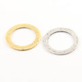 Pewter Large 32mm Metal Raw Organic Open Circle Connector Ring