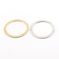 Pewter Extra Large 45mm Metal Raw Organic Open Circle