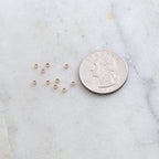 Sterling Silver or 14K Gold Filled Micro Mini Crimp Bead Tube 1mm x 2mm (10pc)