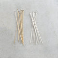 Sterling Silver or 14K Gold Filled 2 Inch Flat Head Pin 24 Gauge (10pc)