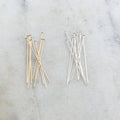 Sterling Silver or 14K Gold Filled 1.5 Inch Flat Head Pin 24 Gauge (10pc)