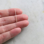 Sterling Silver or 14K Gold Filled 1 Inch Flat Head Pin 24 Gauge (10pc)