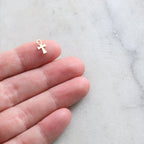 10mmx4mm Sterling Silver or 14K Gold Filled Dainty Egyptian Ankh Life (4pc)