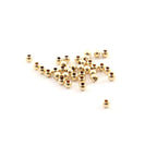 14K Gold Filled 3mm Smooth Seamless Round Spacer Beads (25pc)