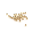 14K Gold Filled 2.5mm Smooth Seamless Round Spacer Beads (25pc)