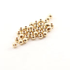 14K Gold Filled 4mm Smooth Seamless Round Spacer Beads (25pc)