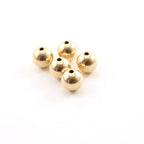 14K Gold Filled 10mm Smooth Seamless Round Spacer Beads (5pc)