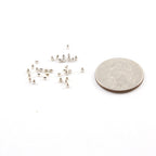 Sterling Silver 2mm Smooth Seamless Round Spacer Beads (25pc)