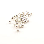 Sterling Silver 4mm Smooth Seamless Round Spacer Beads (25pc)