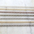 5mmx7mm Brass Plated Large Thick Curb Extender Chain 7 – Sold by the Foot