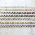 5mmx7mm Brass Plated Large Thick Curb Extender Chain 7 – Sold by the Foot