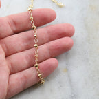 Brass Plated Faceted Graduated Ball Chain in 7 Finishes – Sold by the Foot