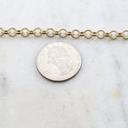 Brass 5mm Round Etched Textured Link Chain in 7 Finishes – Sold by the Foot