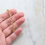 Brass 5mm Round Etched Textured Link Chain in 7 Finishes – Sold by the Foot