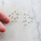 Sterling Silver or 14K Gold Filled Bead Tip Knot Cover 4mm x 3mm (10pc)