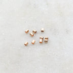 Sterling Silver or Rose Gold Filled Crimp Bead Tube 2mm x 2mm (10pc) – Rose Gold